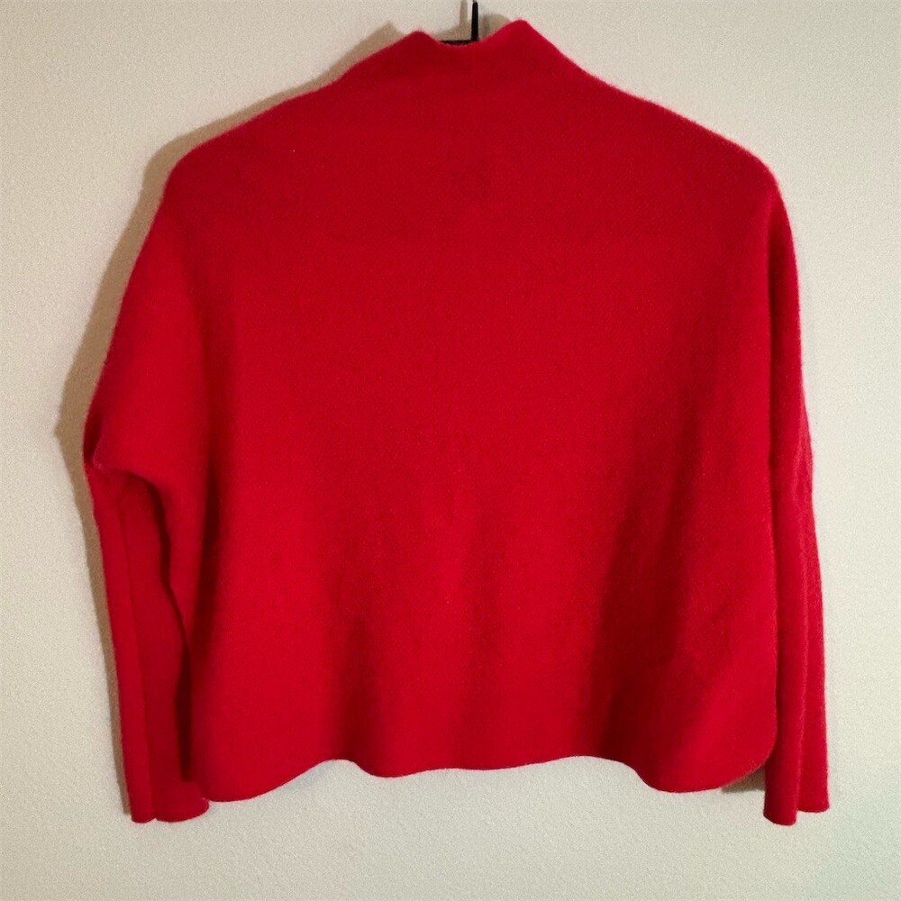 Maeve Sweater Womens XS Red Mock Neck Long Sleeve Pullover Soft Knit